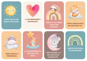 anteprima - Flashcard - Carte di Affermazioni per Bambini – Incoraggiamento e Fiducia per Ogni Giorno - Pagina 2