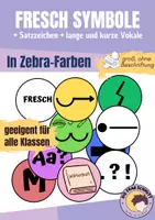 Vorschau - Poster - Fresch Symbole - groß, ohne Schrift (Zebra-Farben) - Deckblatt
