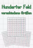 Vorschau - Fördermaterial/Inklusion - 100er Feld in verschiedenen Größen - Deckblatt