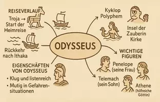 Vorschau - Arbeitsblätter - Lernposter + Arbeitsblätter "Odysseus" + Lösung & MP3 + Mindmap + Infografik - Seite 2