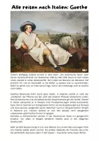Vorschau - Arbeitsblätter - Romantik: Reisemotiv Italien?! (Goethe, Turner, Friedrich) - Seite 1