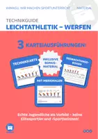 Vorschau - Stationenlernen - Leichtathletik Werfen Kugel, Speer, Drehwurf, Ball Technikkarten - Seite 1