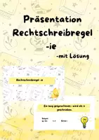 Vorschau - Arbeitsblätter - Materialpaket: Rechtschreibung ie-i Regel - Seite 1