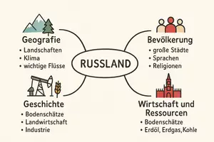 Vorschau - Arbeitsblätter - Lernposter + Arbeitsblätter zum Thema "Russland" + Lösung & MP3 + Mindmap + Infografiken - Seite 2