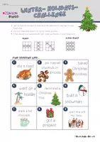 Vorschau - Arbeitsblätter - Simple Past Bingo Weihnachtsferien - Seite 2