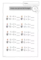 Vorschau - Arbeitsblätter - Kleine & grosse Rechnungen - Matheplan - Addition - Analogieaufgaben - Seite 2
