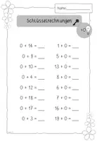 Vorschau - Arbeitsblätter - Schlüsselrechnungen - ZR20 - Addition - Seite 1