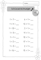 Vorschau - Arbeitsblätter - Schlüsselrechnungen - ZR20 - Addition - Seite 2