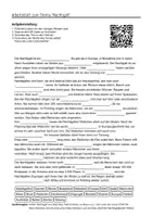 Vorschau - Arbeitsblätter - Arbeitsblätter zum Thema "Nachtigall" (Lückentext, Hörverstehen) + Lösung & MP3 - Deckblatt