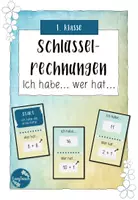 Vorschau - Spiele - Schlüsselrechnungen- Ich habe...wer hat - Spiel - ZR20 - Addition - Deckblatt