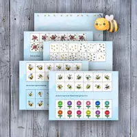 Vorschau - Spiele - 🐝 Biene Klettmappe schau genau & zählen 1-12 Freiarbeit - Deckblatt