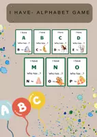 Vista previa - Juegos / Gamificación - I Have Who Has Alphabet Game- Juego Abecedario Inglés - Portada
