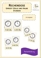 Vorschau - Fördermaterial/Inklusion - Rechendose Uhrzeiten - Seite 1