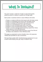 Vorschau - Spiele - Mother's Day: Vocabulary Puzzles for English Learners - Seite 2