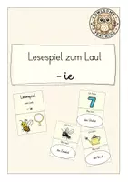 Vorschau - Spiele - Lesespiel zum Laut -ie (Kl. 1/2) - Deckblatt