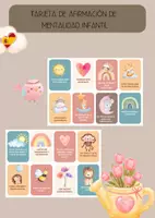 Vista previa - Manualidades / Dibujos para colorear - Tarjetas de Afirmaciones para Niños - Aumentar Autoestima - Portada