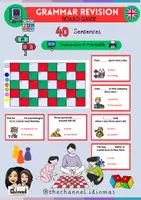 Vista previa - Juegos / Gamificación - GRAMMAR REVISION – Multiple-choice Board Game - Portada