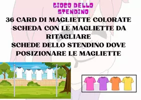 anteprima - Flashcard - GIOCO DELLO STENDINO: COLORI - Pagina di copertina