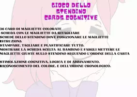 anteprima - Flashcard - GIOCO DELLO STENDINO: COLORI - Pagina 1