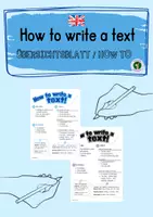 Vorschau - Merkblätter - How to write a text - Deckblatt