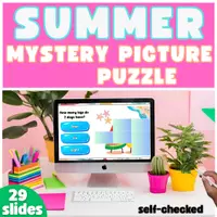 Vorschau - Spiele - Sommer-Mystery-Bilderrätsel Englisch - Deckblatt