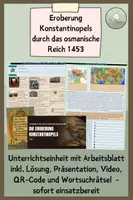 Vorschau - Stundenentwürfe - Eroberung Konstantinopels durch das osmanische Reich 1453 - Deckblatt