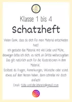 Vorschau - Arbeitsblätter - Deckblatt für ein Schatzheft / Tagebuch - Seite 1