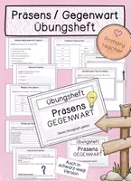 Vorschau - Unterrichtsreihen - Präsens/Gegenwart - Übungsheft - Deckblatt