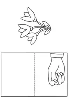 Vorschau - Mal- und Bastelvorlagen - Blumen-Klappkarten - Tischaufsteller - Bastelvorlage - Seite 2