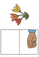 Vorschau - Mal- und Bastelvorlagen - Blumen-Klappkarten - Tischaufsteller - Bastelvorlage - Seite 3