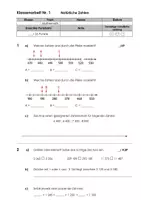 Vorschau - Test - Klassenarbeit zum Thema "Natürliche Zahlen"_Klasse 5 - Deckblatt