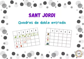 Vista previa - Unidades / Secuencias / Situaciones de Aprendizaje - Sant Jordi: quadres de doble entrada - Portada