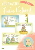 Vorschau - Anderer Materialtyp - Grußkartenset "Frohe Ostern" - Deckblatt