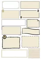 Vorschau - selbst erstellte Cliparts/Grafiken - Arbeitsblattgestaltung: Cliparts in beige - Seite 1