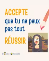 Aperçu - Apprentissages en autonomie - Pensée Positive - Accepte de ne pas tout reussir - Page de couverture