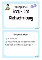 Vorschau - Aufgabenkarten - Groß- und Kleinschreibung: Trainingskartei - Freiarbeit - Seite 2
