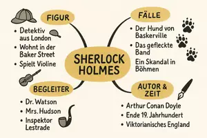 Vorschau - Arbeitsblätter - Lernposter + Arbeitsblätter zum Thema "Sherlock Holmes" + Lösung & MP3 + Mindmap + Infografik - Seite 3