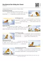 Vorschau - Arbeitsblätter - Das Musical Der König der Löwen - Deckblatt