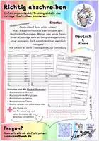 Vorschau - Stationenlernen - Trainingszirkel zur Einführung des richtigen Abschreibens 1. Klasse - Deckblatt