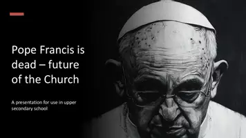 Vorschau - Präsentationen/Tafelbilder - Pope Francis died - Procedure of the Conclave | Presentation - Deckblatt