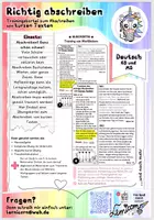 Vorschau - Arbeitsblätter - Kartei: Das Abschreiben von kurzen Texten trainieren - Deckblatt