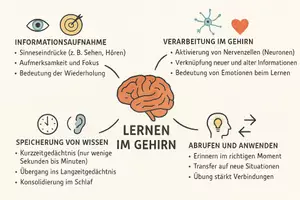 Vorschau - Arbeitsblätter - Lernposter + Arbeitsblätter zum Thema "Was geschieht beim Lernen im Gehirn?" + Lösung & MP3 + Mindmap + Infografik - Seite 3