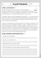 Vorschau - Arbeitsblätter - Sinnentnehmendes Lesen: Erlebnisgeschichten + Fragen zum Text - Seite 1