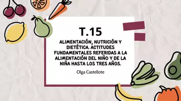 Vista previa - Presentaciones - Tema 15: ALIMENTACIÓN, NUTRICIÓN Y DIETÉTICA. - página 1