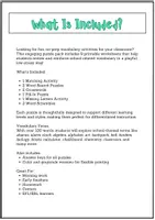 Vorschau - Arbeitsblätter - School: Vocabulary Puzzles (English) - Seite 2