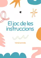 Vista previa - Refuerzo / NEE / Materiales de apoyo - El joc de les instruccions - Portada