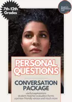 Vorschau - Arbeitsblätter - Personal Questions - Middle/High School Conversation Package - Deckblatt