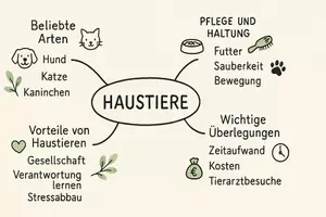 Vorschau - Arbeitsblätter - Lernposter + Arbeitsblätter zum Thema "Haustiere" + Lösung & Fragen & MP3 + Mindmap + Infografik - Seite 3