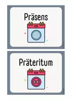 Vorschau - Anderer Materialtyp - Legematerial (Sortierspiel): Präsens oder Präteritum? - Seite 2