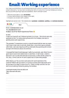 Vorschau - Arbeitsblätter - Email: Working experience - error spotting and correction - Seite 2